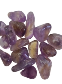Ametrine, tumbled