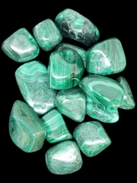 Malachite, tumbled