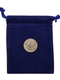 Blue Velvet Bag, medium