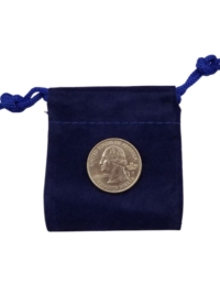 Blue Velvet Bag, small