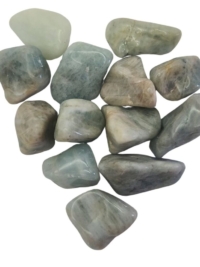 Aquamarine, tumbled