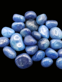 Blue Onyx, tumbled