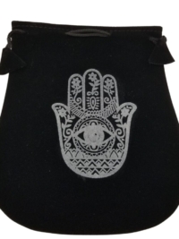 Hand of Compassion Velvet Bag