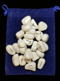 White Resin Rune Set