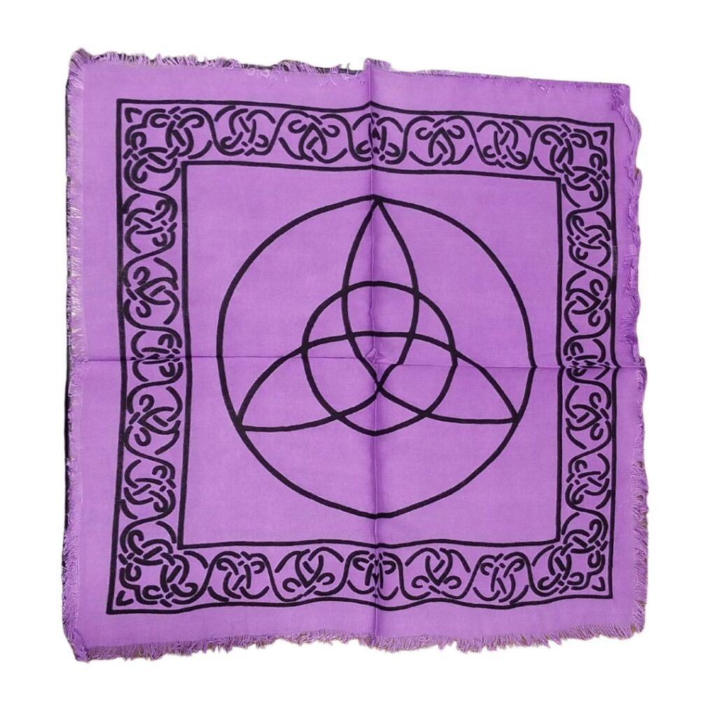 Altar Cloth, Purple Triquetra