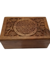 Flower of Life Wooden Box