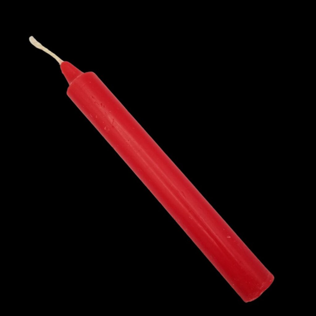 6 inch Taper Candle, Red