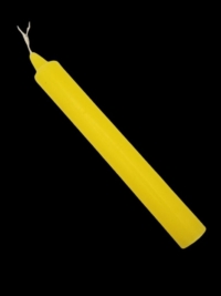 6 inch Taper Candle, Yellow