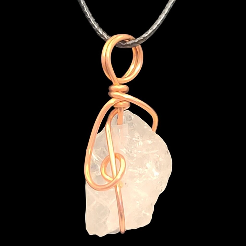 Quartz Chunk Wrapped Stone