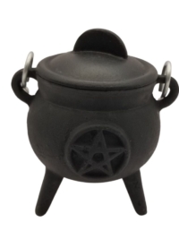 Cast Iron Cauldron with Pentacle
