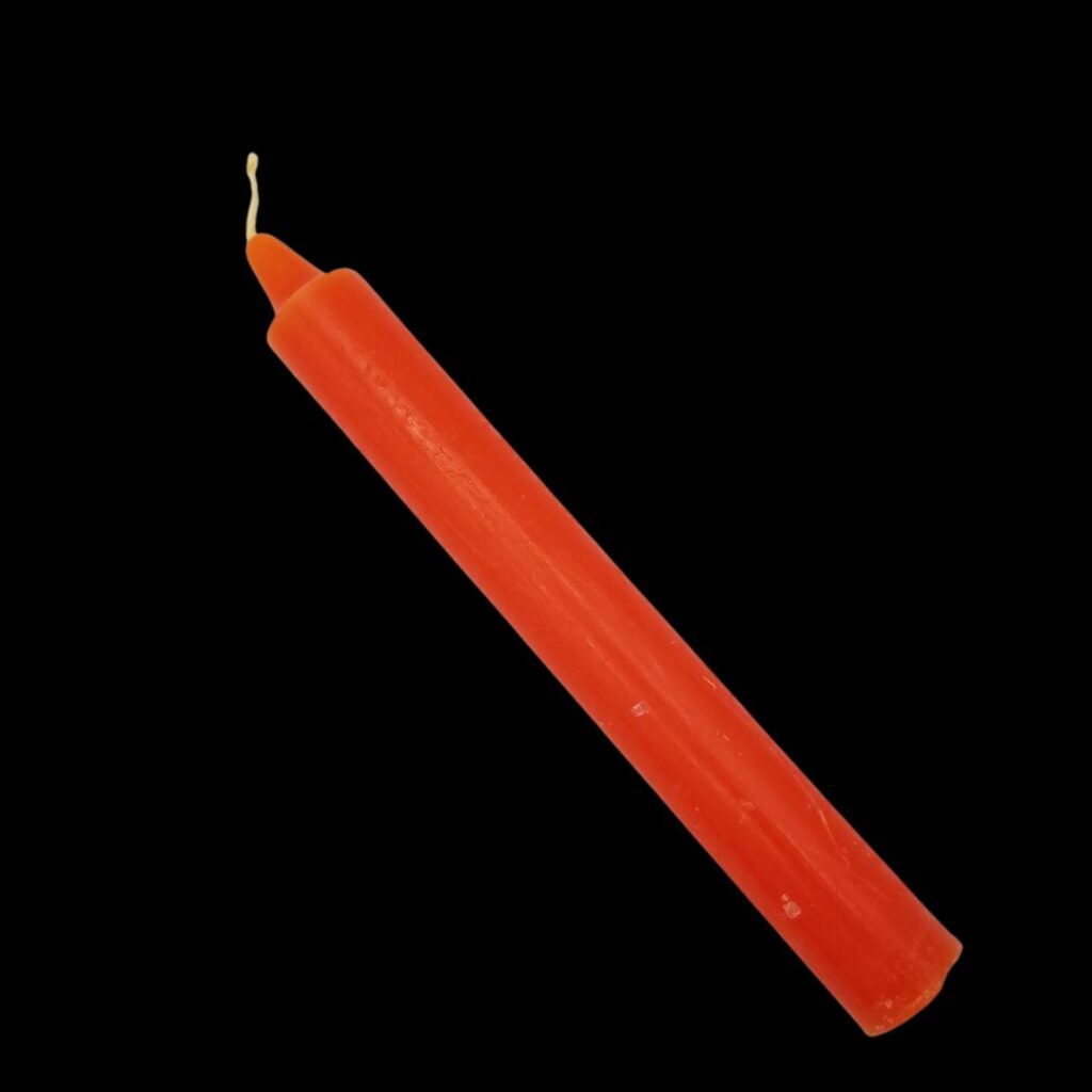 6 inch Taper Candle, Orange