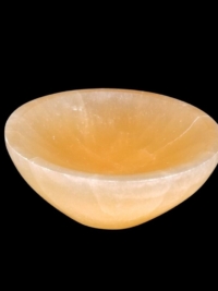 Orange Selenite Bowl, 4 inch