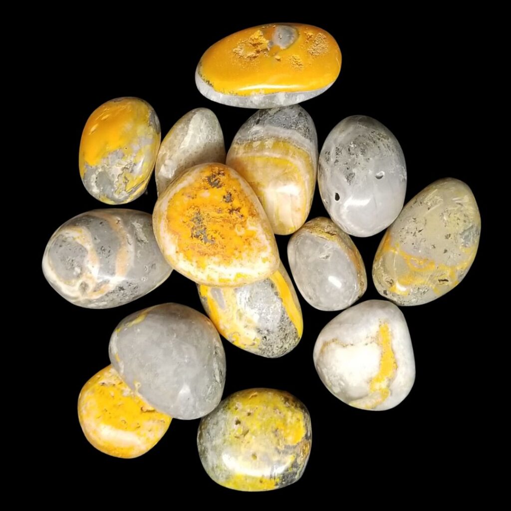 Bumble Bee Jasper, tumbled
