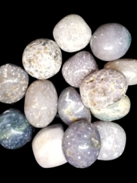 Grape Agate, tumbled