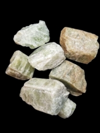 Apatite, Ontario road cut raw, green