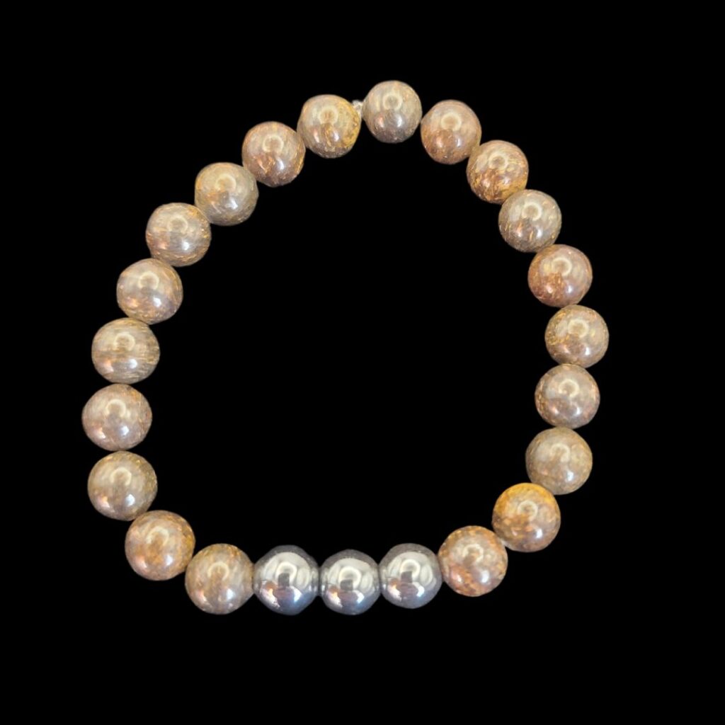 Bronzite/Hematite Bracelet