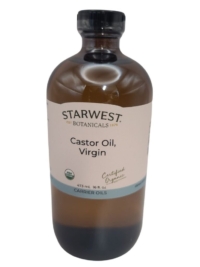 Organic Castor Oil, 16 oz.