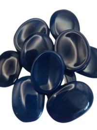 Blue Onyx, worry stone