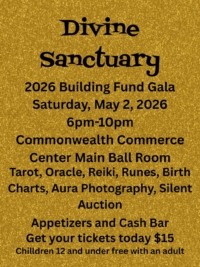 2026 Divine Sanctuary Building Fund Gala (kids 12 & under free with adult)