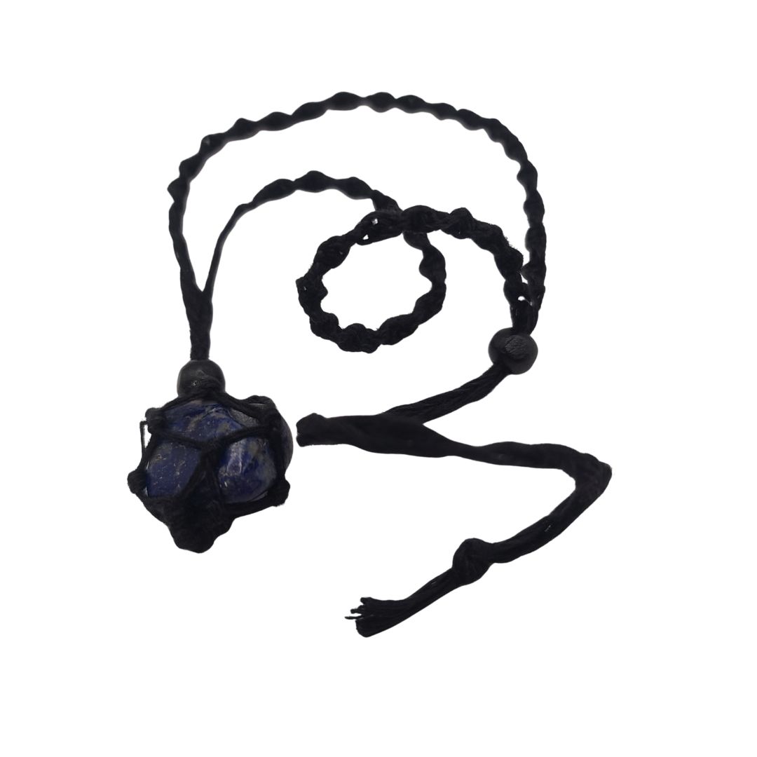 Hemp Hippie Necklace for Tumbled Stones - Image 2