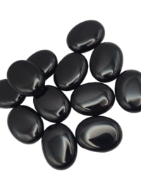 Black Obsidian Palm Stone
