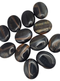 Blue Tiger Eye Palm Stone