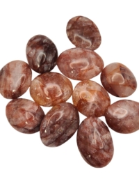 Hematoid Quartz Palm Stone