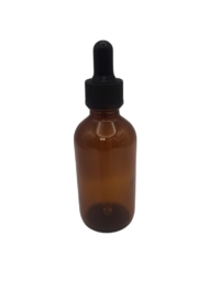 Amber Glass Dropper Bottle, 2 ounce