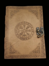 Runes Leather Journal with latch