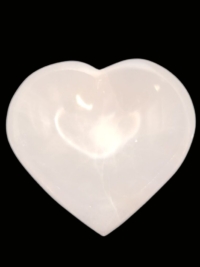 Selenite Heart Bowl, 4 inch